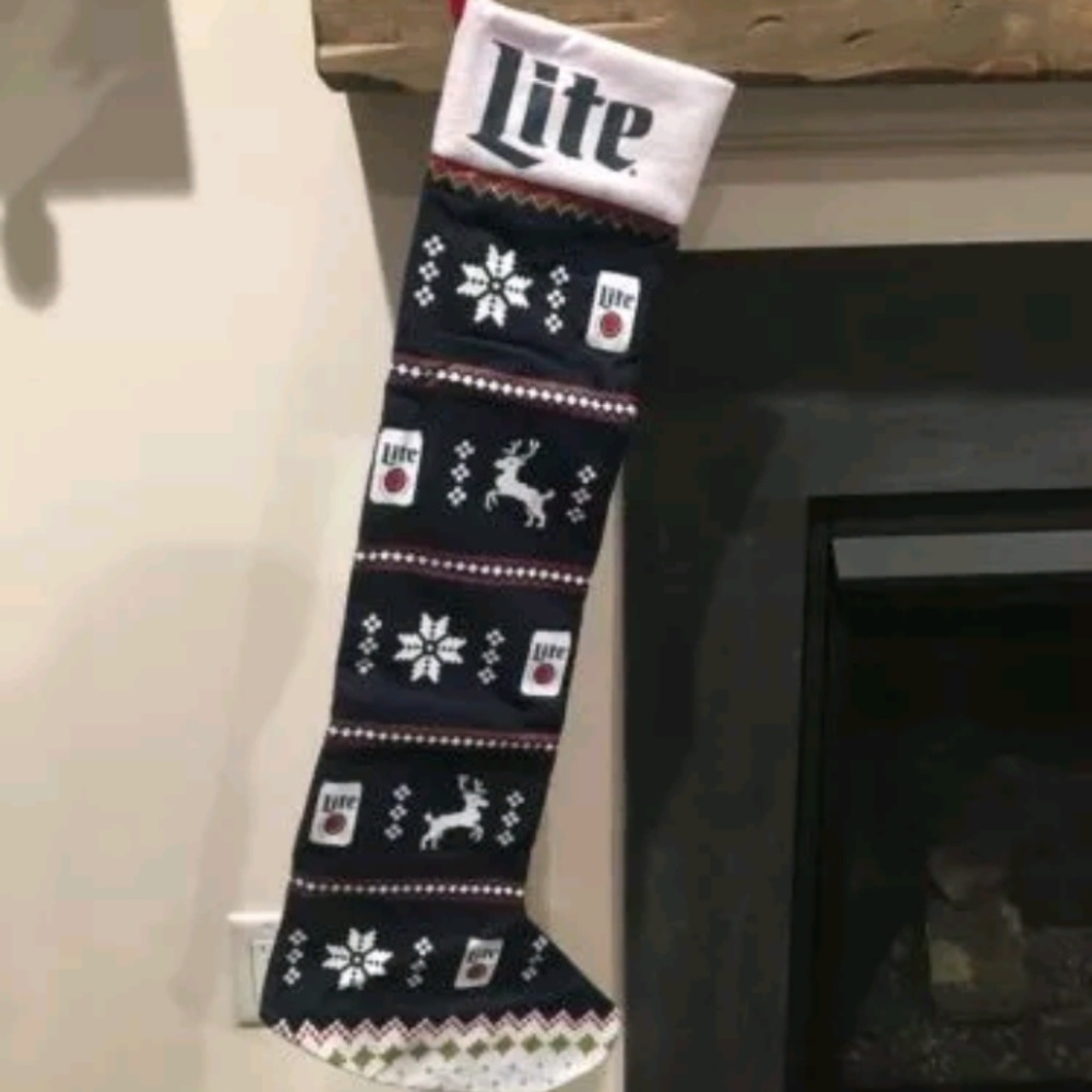 3 FT Miller Lite  Stocking - Christmas Collection